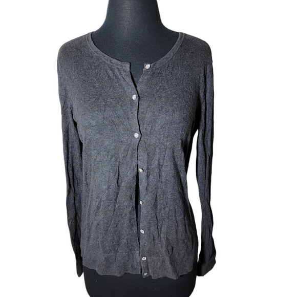 LOFT Sweaters - Loft cardigan open front color gray sz M